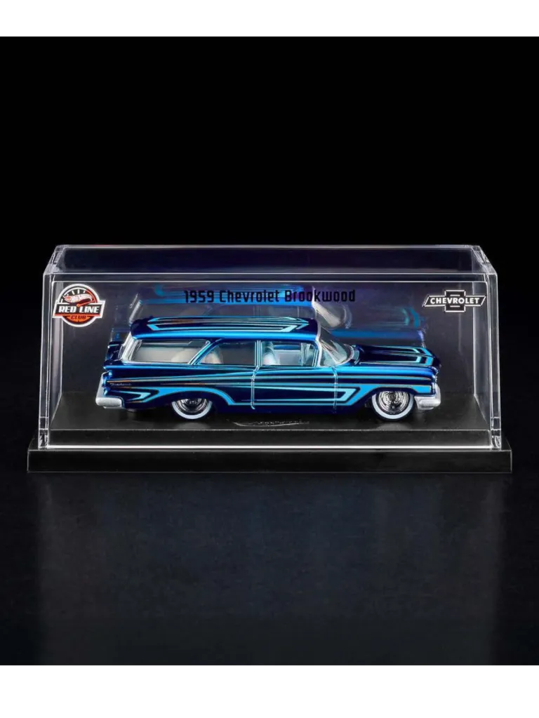 HotWheels Chevrolet 1959 Brookwood RLC 1:64 RLC (With Acrylic Case)