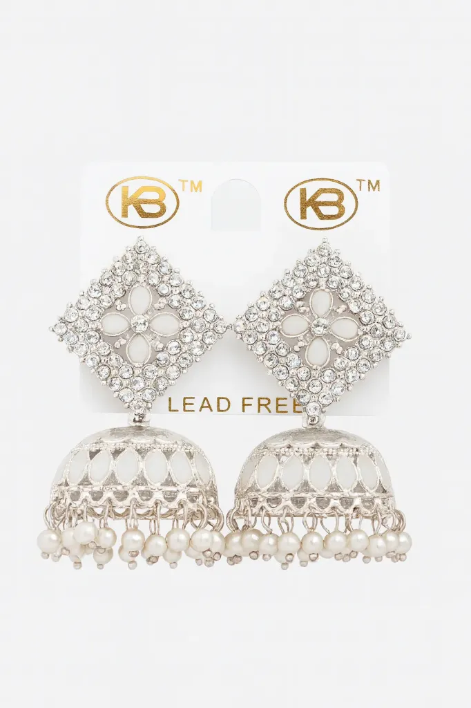 Buy Silver-Toned Earrings for Women