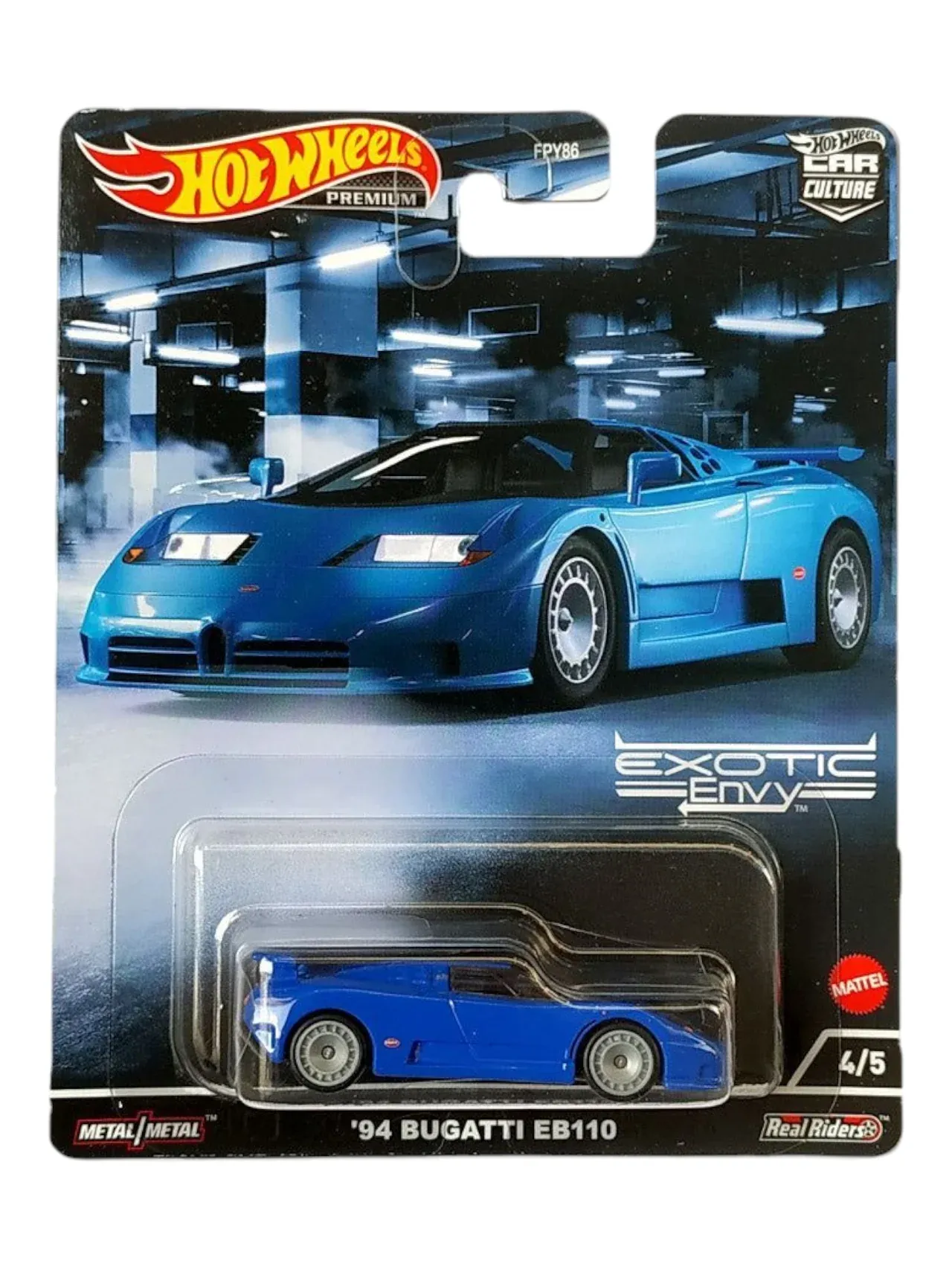 HotWheels Exotic Envy ’94 Bugatti EB110 Premium 1:64 Scale